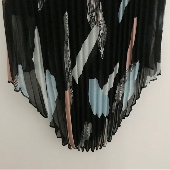 Bar III multi color print spaghetti strap dress - Picture 3 of 5